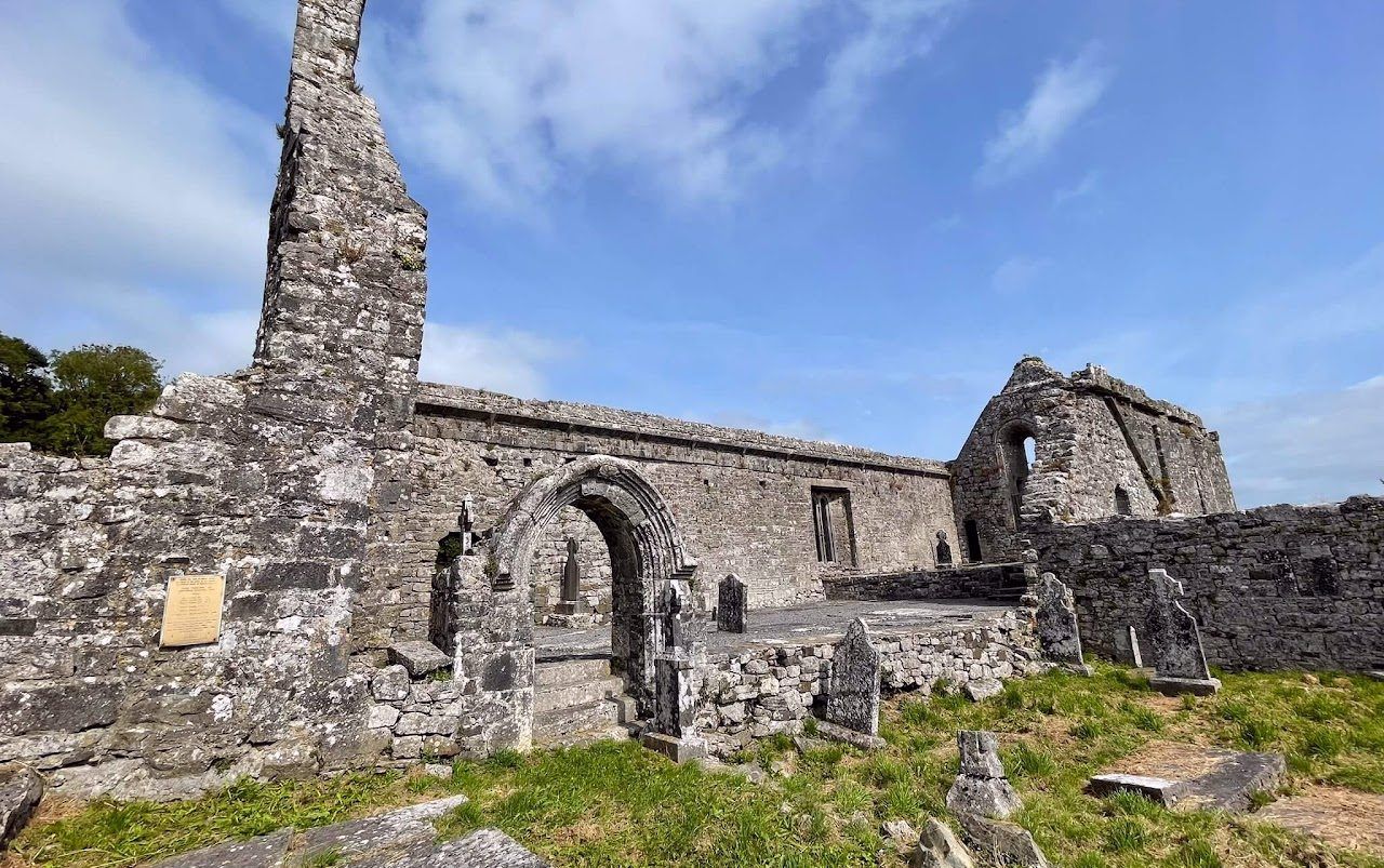 The Romanesque arch of Killone Abbey