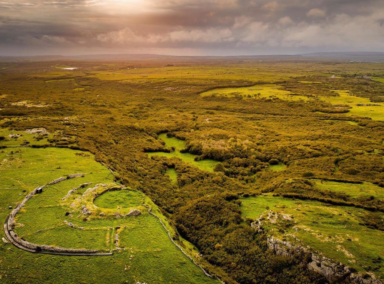Cahercommane ring fort in the Burren