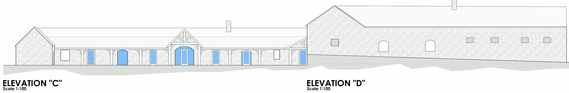 The Coachhouses — elevations C and D