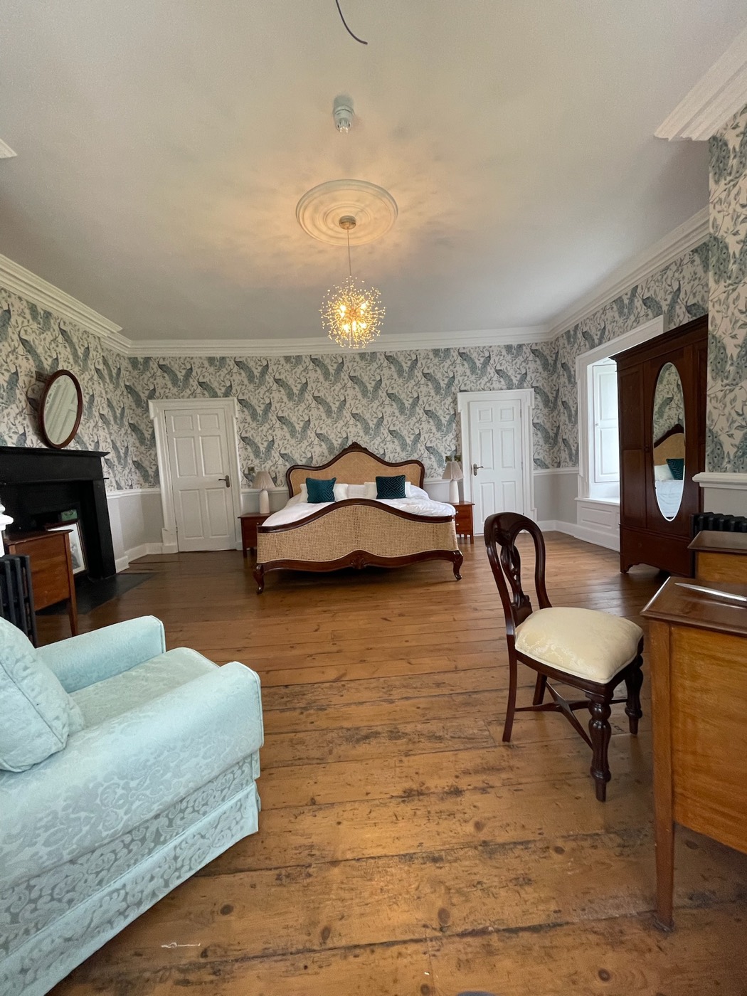 A guest bedroom at Newhall