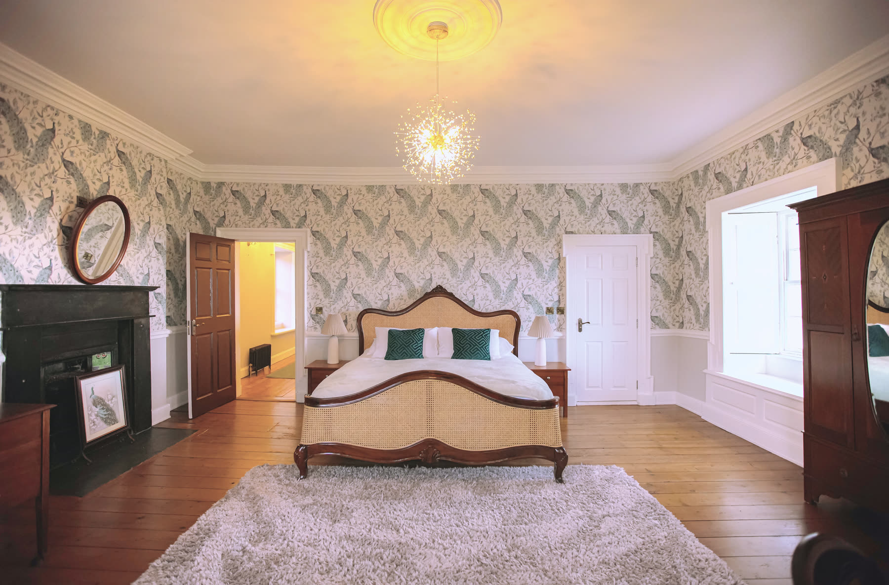 A guest bedroom at Newhall
