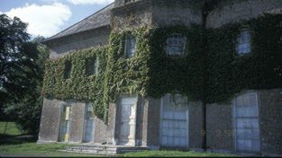 Newhall House clad in ivy