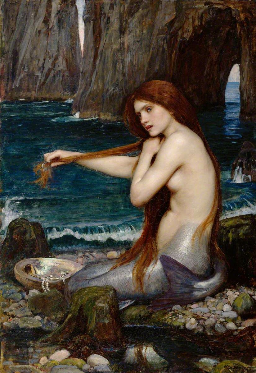 A Mermaid, painted by John William Waterhouse, 1900